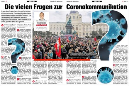 Publikationen Jänner 2021 in diversen Zeitungen und Magazinen