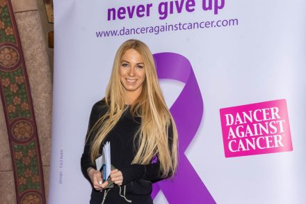 WIEN, OESTERREICH - 21. MAERZ: Tanzschulbesitzerin, Profitaenzerin und Dancer against Cancer Organisatorin Yvonne Rueff bei der CEWE DaC - Dancer against Cancer Kalenderpraesentation 2022/2023 zugunsten der Osterreichischen Krebshilfe im Wiener Rathauskeller am 21. Maerz 2022 in Wien, Oesterreich.